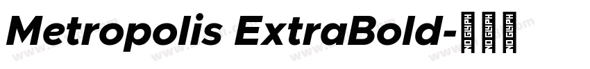 Metropolis ExtraBold字体转换